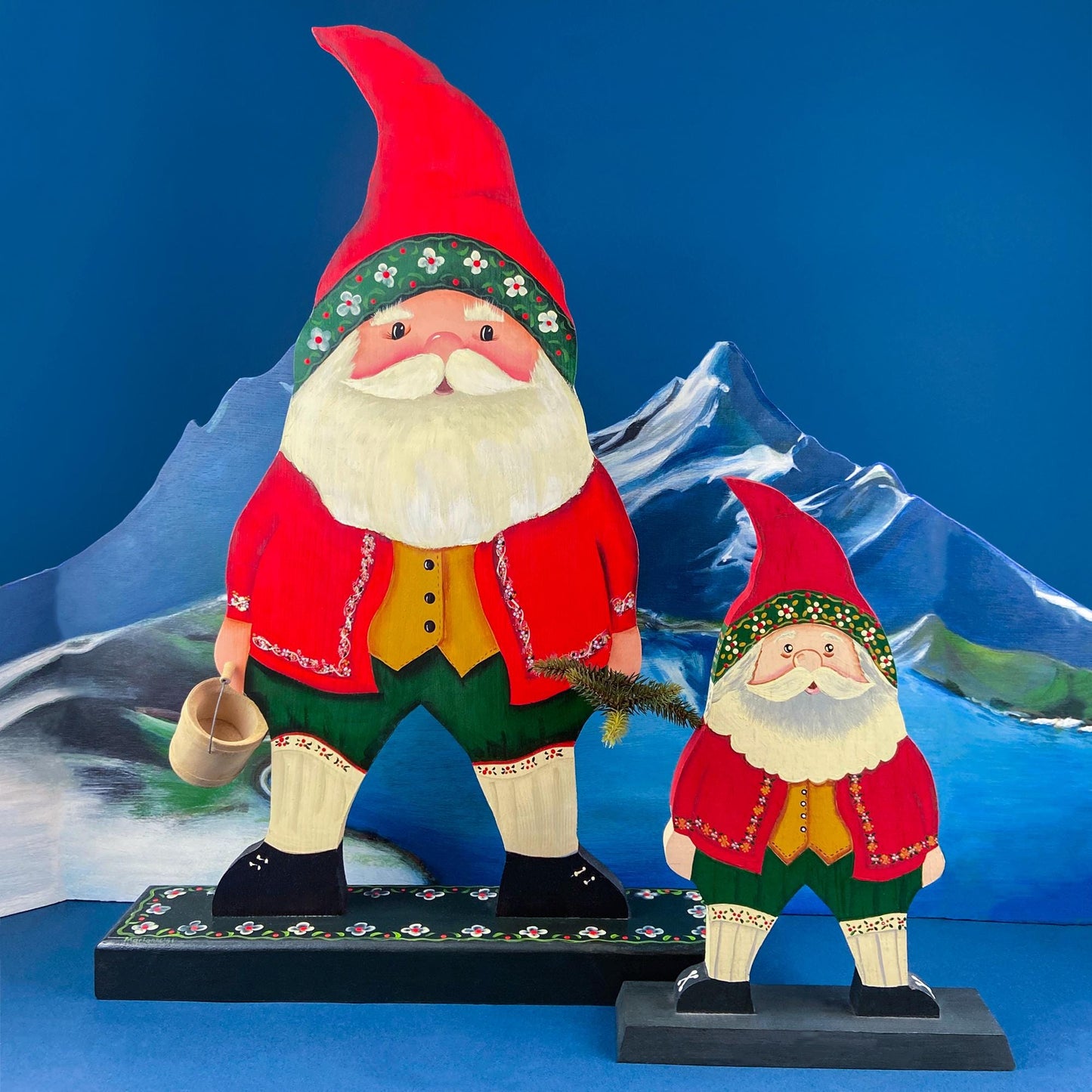 Large 14.5" Tall Pine Cone Tree. Christmas Village Accessory. Holiday Decor. Rustic Home Wood Cabin Display. Kids Room. Gift for Him Her.