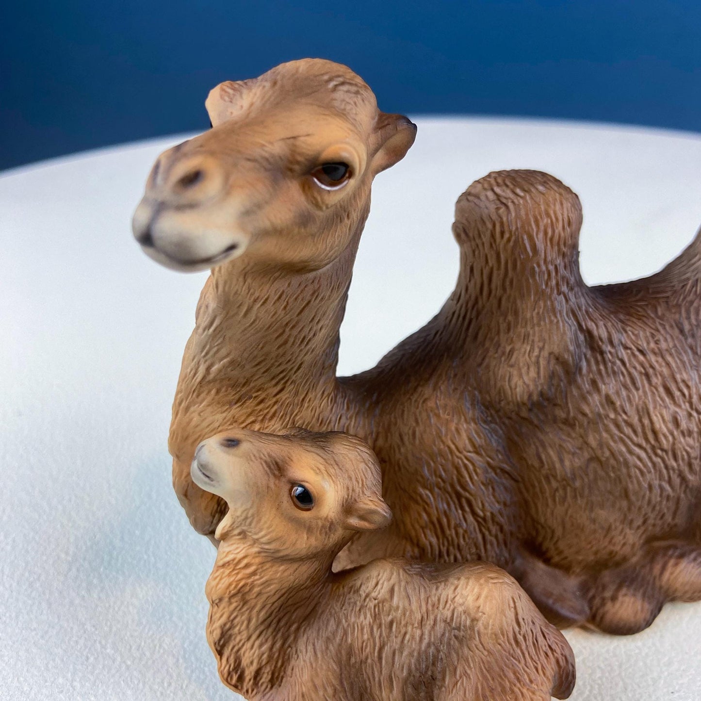 Porcelain Figurine of Camel with Baby. Detailed Nativity Animal or Everyday Collectible. Traditional Holiday Display. Gift for Him Her.