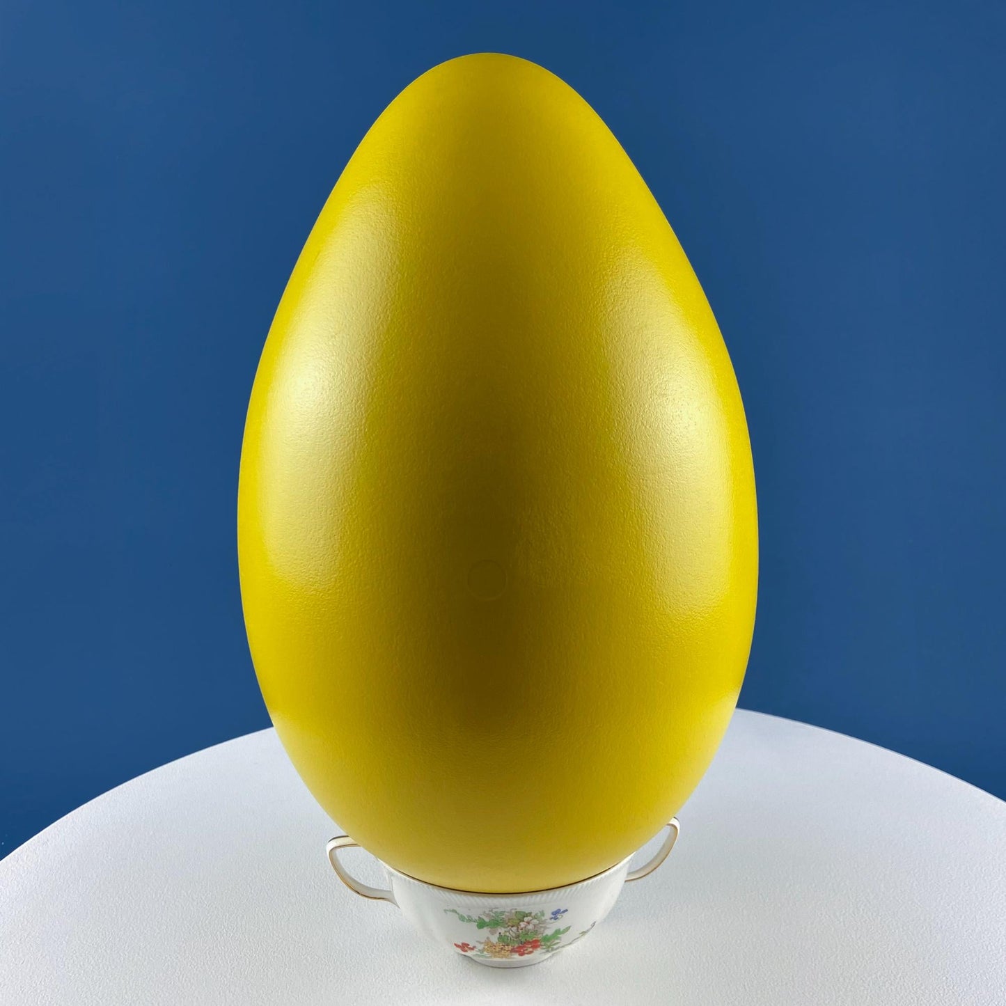 Blow Mold Oversized Yellow and Blue Eggs. Set of 2. Indoor Outdoor  Easter Spring Display. Home, Retail, Cafe, or Bakery Decor.