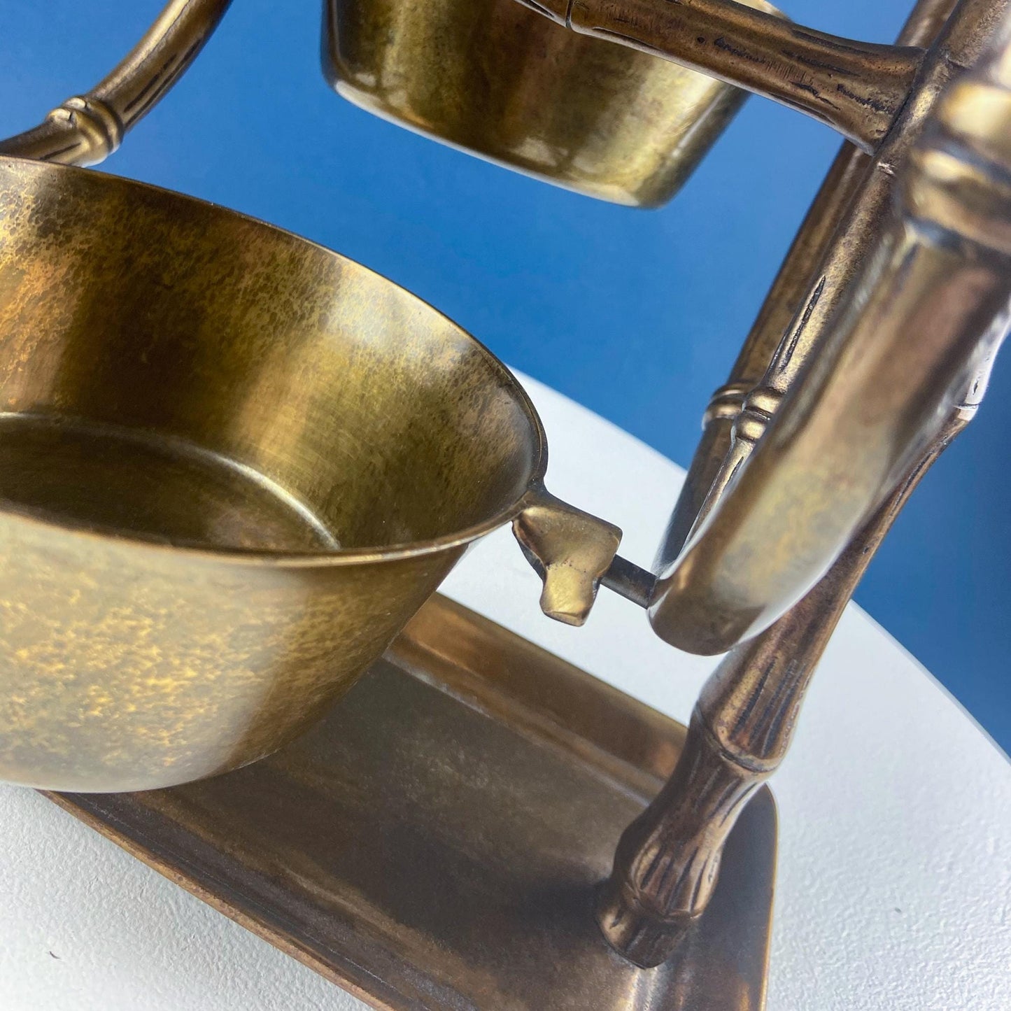 Antique Heavy Brass Ferris Wheel for Candy Nuts Condiments. Perfect for Kid or Adult Parties. Garden Bar Game Room Gatherings. Gift for Dad.