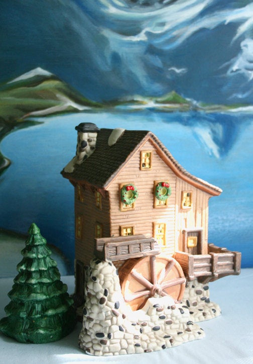 Christmas Village House Watermill