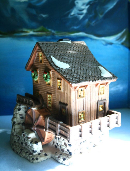 Christmas Village House Watermill