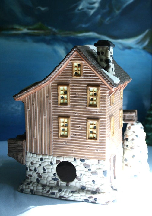 Christmas Village House Watermill