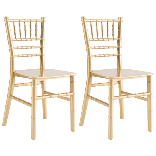 JOON 2 Pack Kids Tiffany Chiavari Chairs, 25x13x14.5 Inches