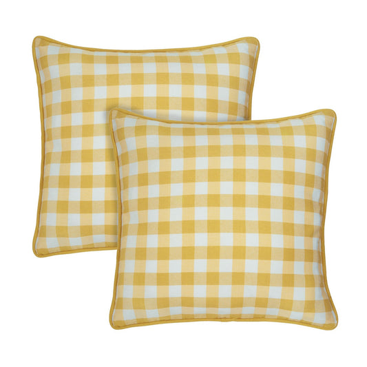 Buffalo Check 2 Pack Cushion Pillow Cover, 18x18 Inches