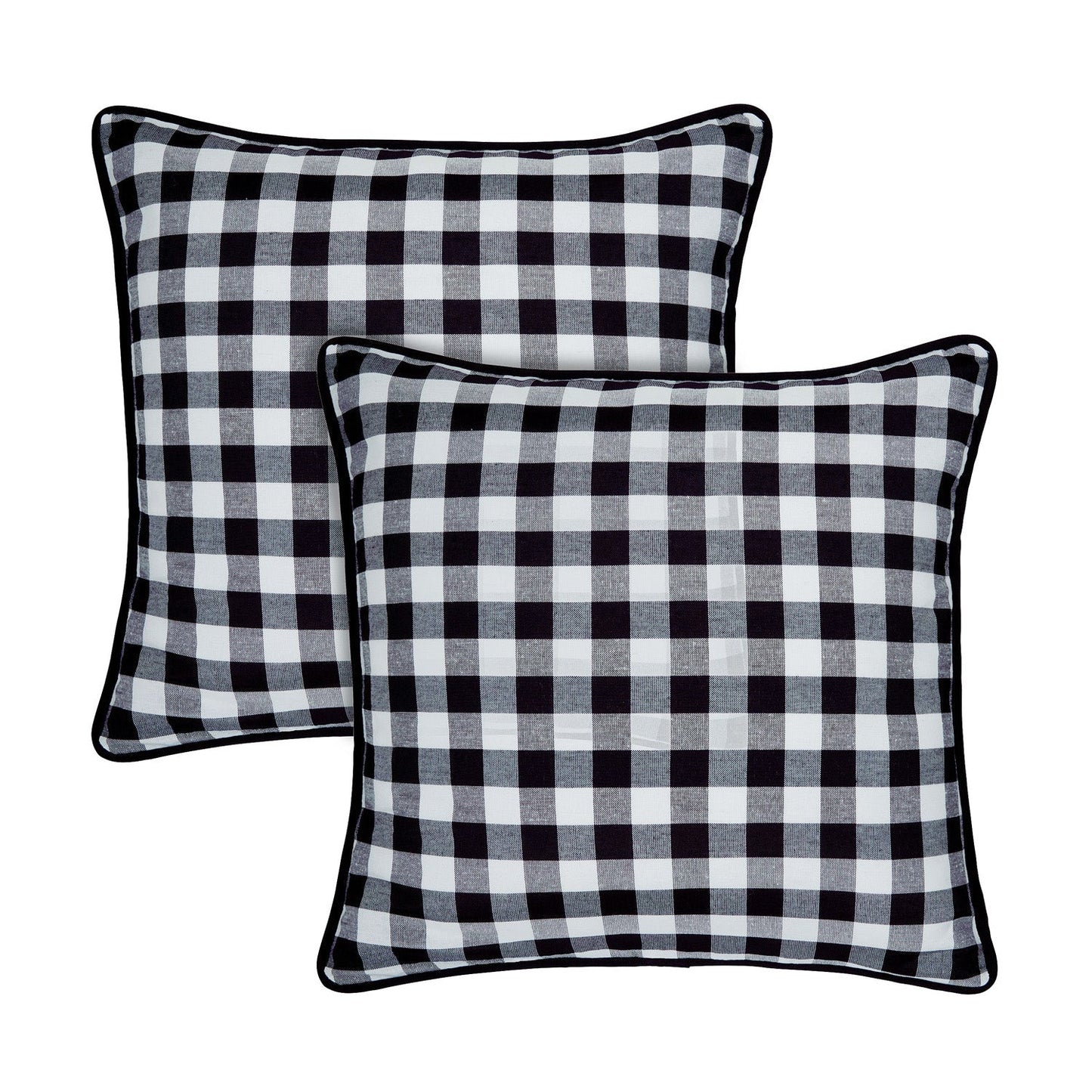 Buffalo Check 2 Pack Cushion Pillow Cover, 18x18 Inches
