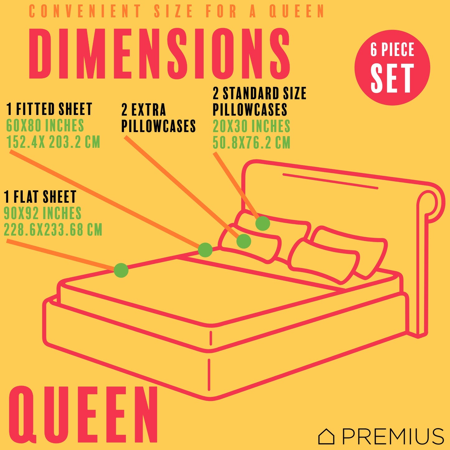 PREMIUS Butterfly Soft Wrinkle-Free Microfiber Sheet Set, White-Multi