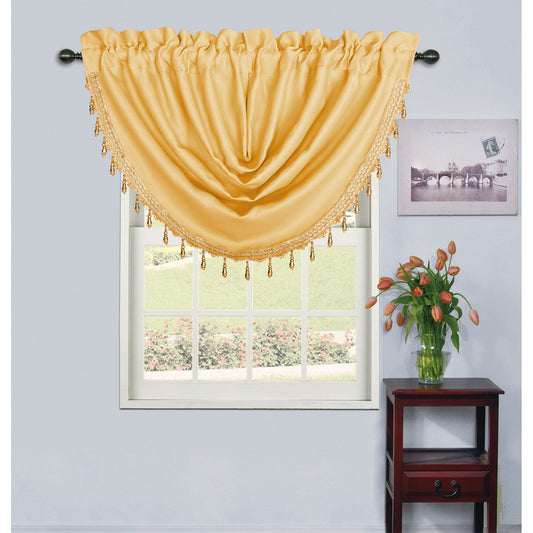 Rosario Rod Pocket Room Darkening Window Panel and Valance Treatments, All Sold Separately