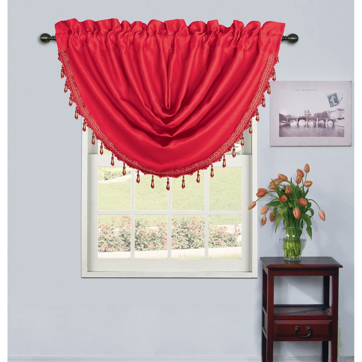 Rosario Rod Pocket Room Darkening Window Panel and Valance Treatments, All Sold Separately