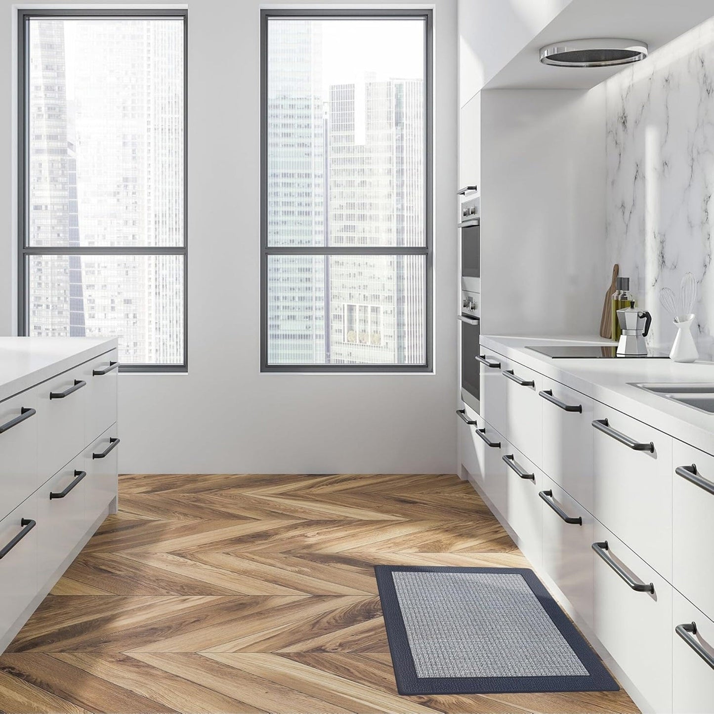 Clarke Non-Slip Woven Border Anti Fatigue Mat, 18x30 Inches