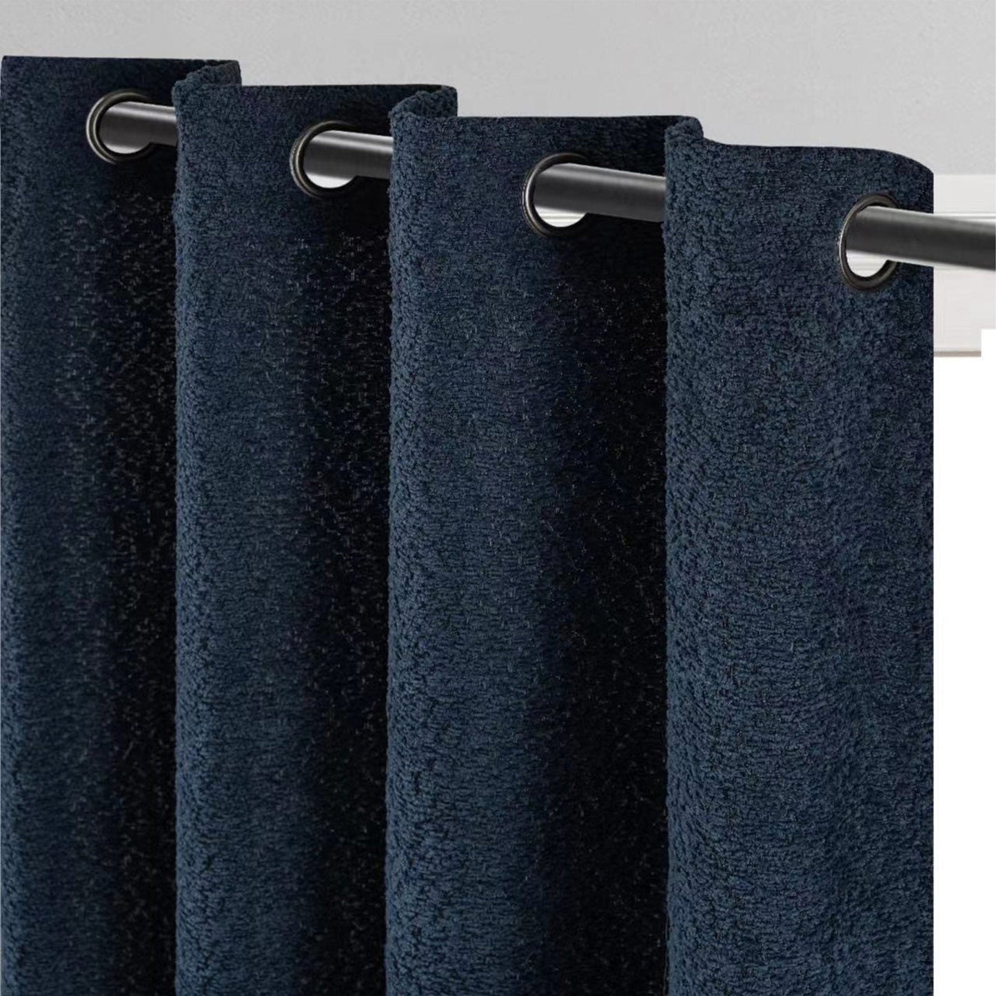 Boucle Textured Grommet Window Curtain Panel, 54x84 Inches