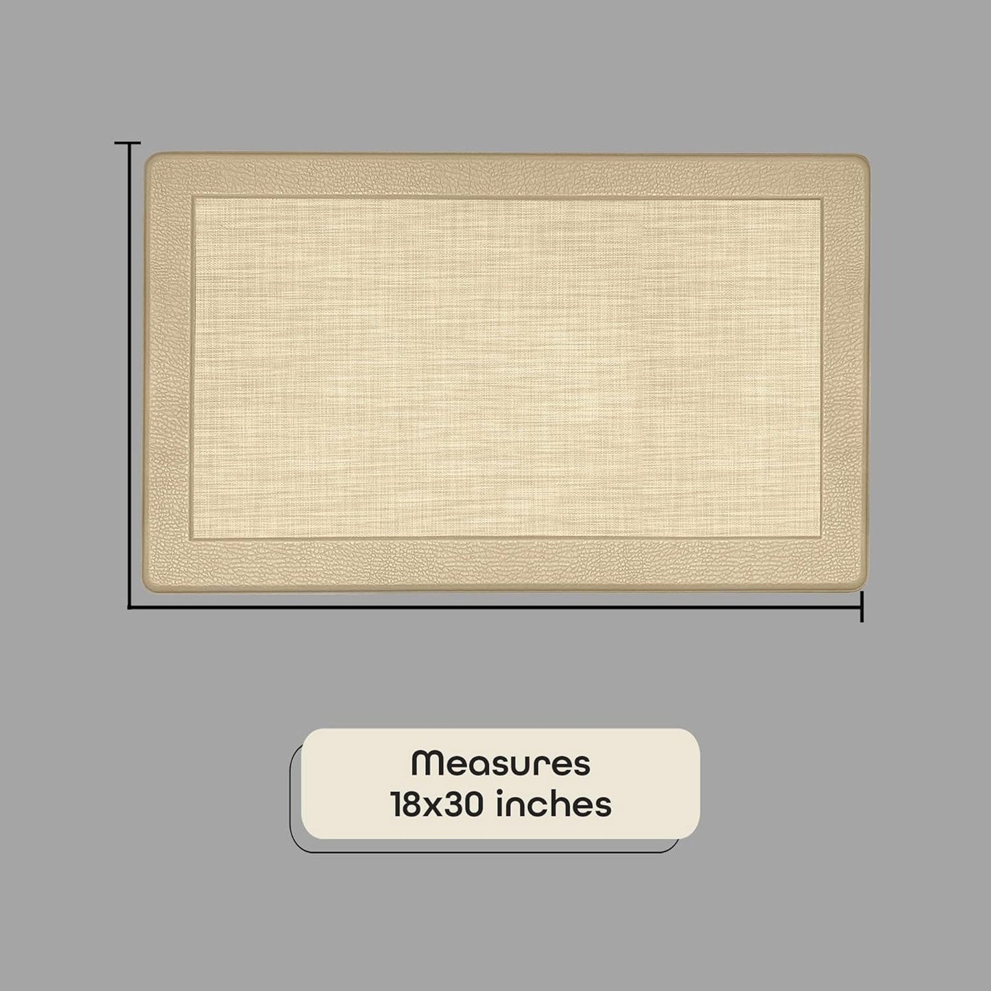 Clarke Non-Slip Woven Border Anti Fatigue Mat, 18x30 Inches