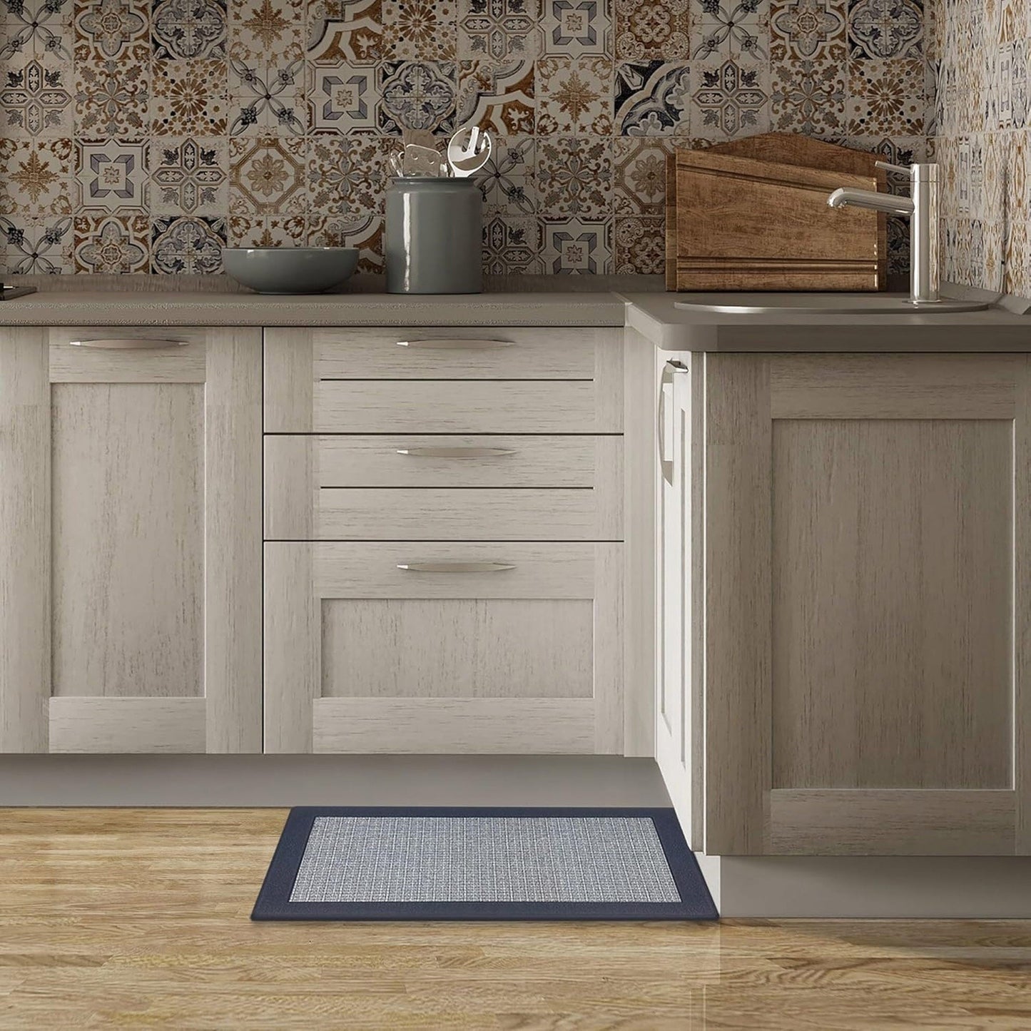 Clarke Non-Slip Woven Border Anti Fatigue Mat, 18x30 Inches