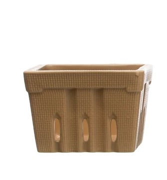 Textured Stoneware Berry Basket