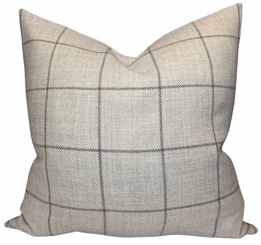 Bancroft Wool Pillow Cover in Malt Brown, Schumacher Textiles