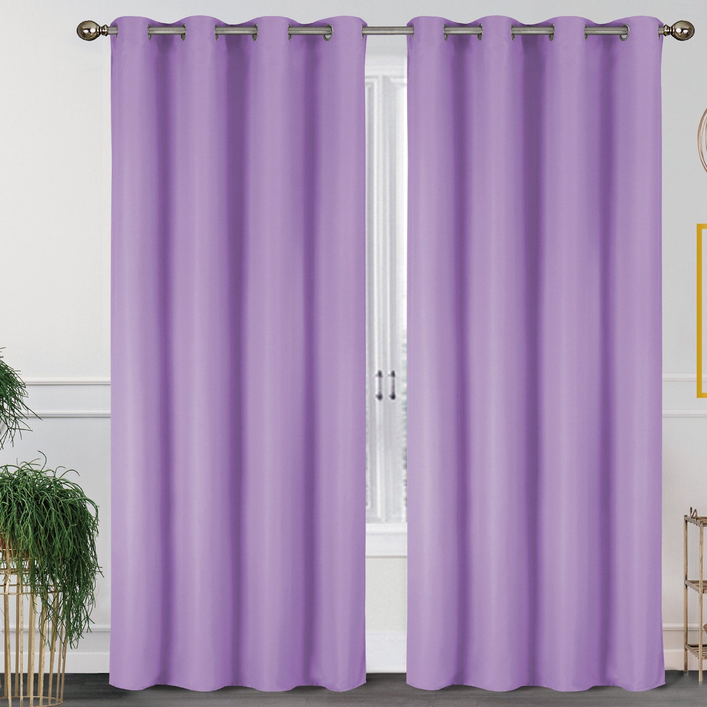 Lillian Room Darkening Grommet Window Panel, 55x84 Inches