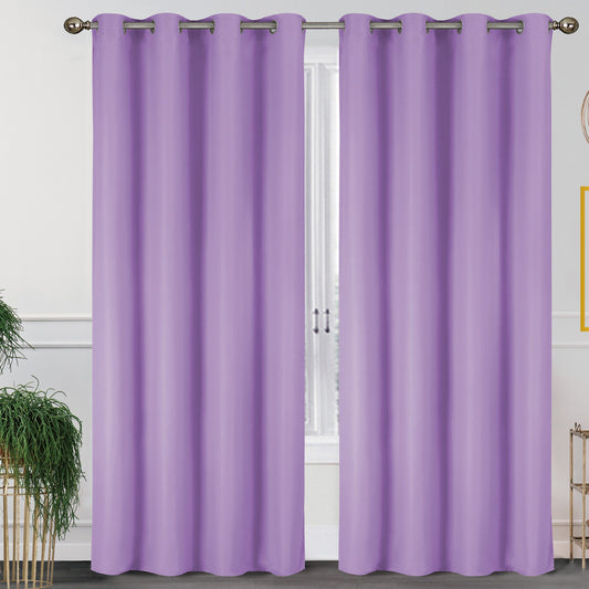 Lillian Room Darkening Grommet Window Panel, 55x84 Inches