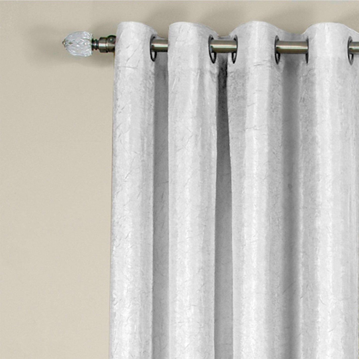 Taylor Crushed Satin Lined Room Darkening Grommet Window Panel, 50x84 Inches