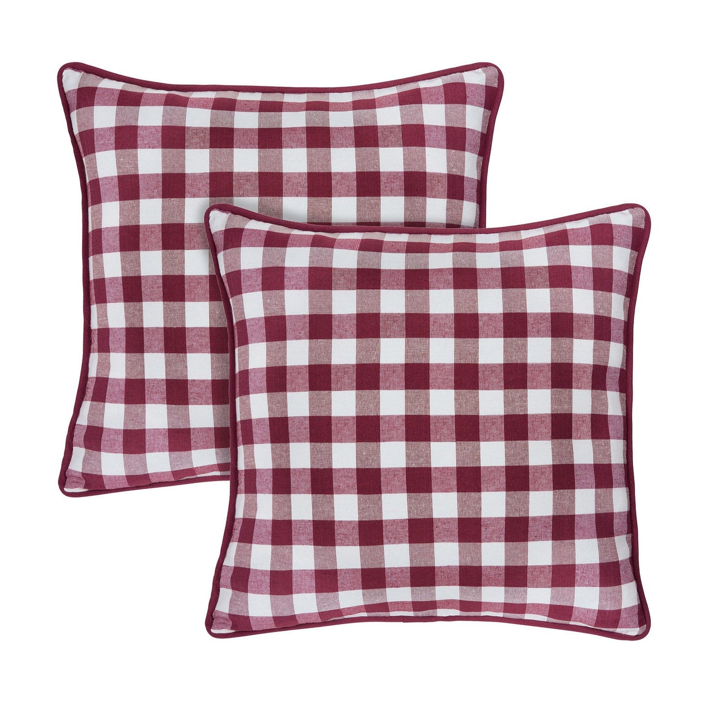 Buffalo Check 2 Pack Cushion Pillow Cover, 18x18 Inches