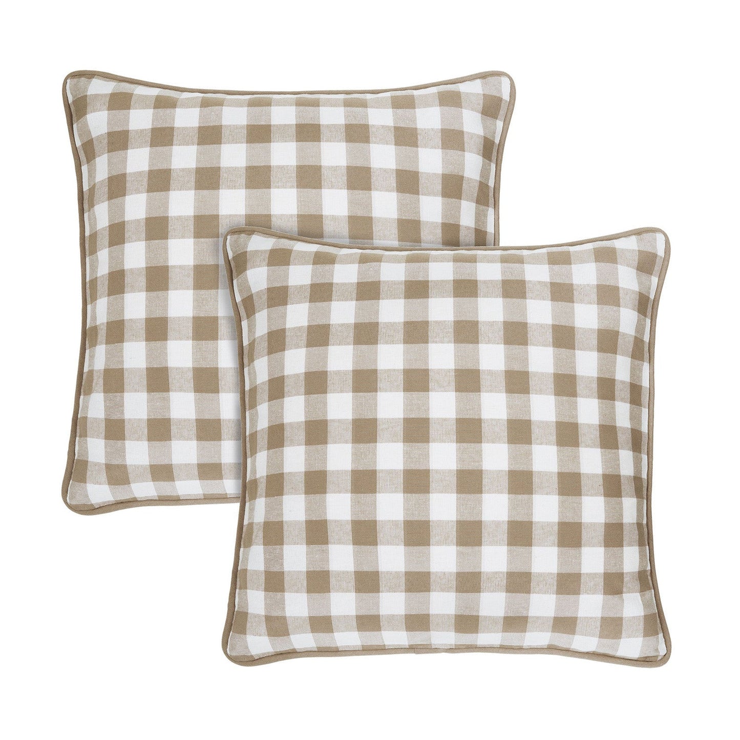 Buffalo Check 2 Pack Cushion Pillow Cover, 18x18 Inches