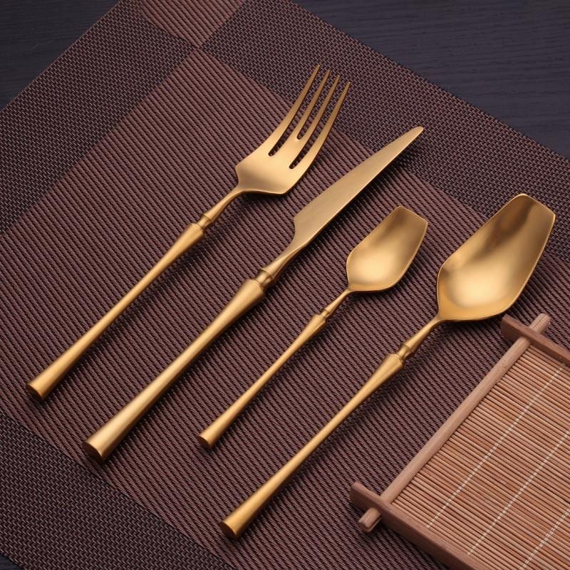 Evangeline Matte Flatware Set 24-Piece