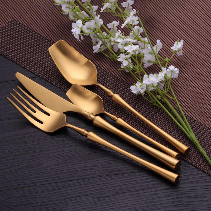 Evangeline Matte Flatware Set 24-Piece