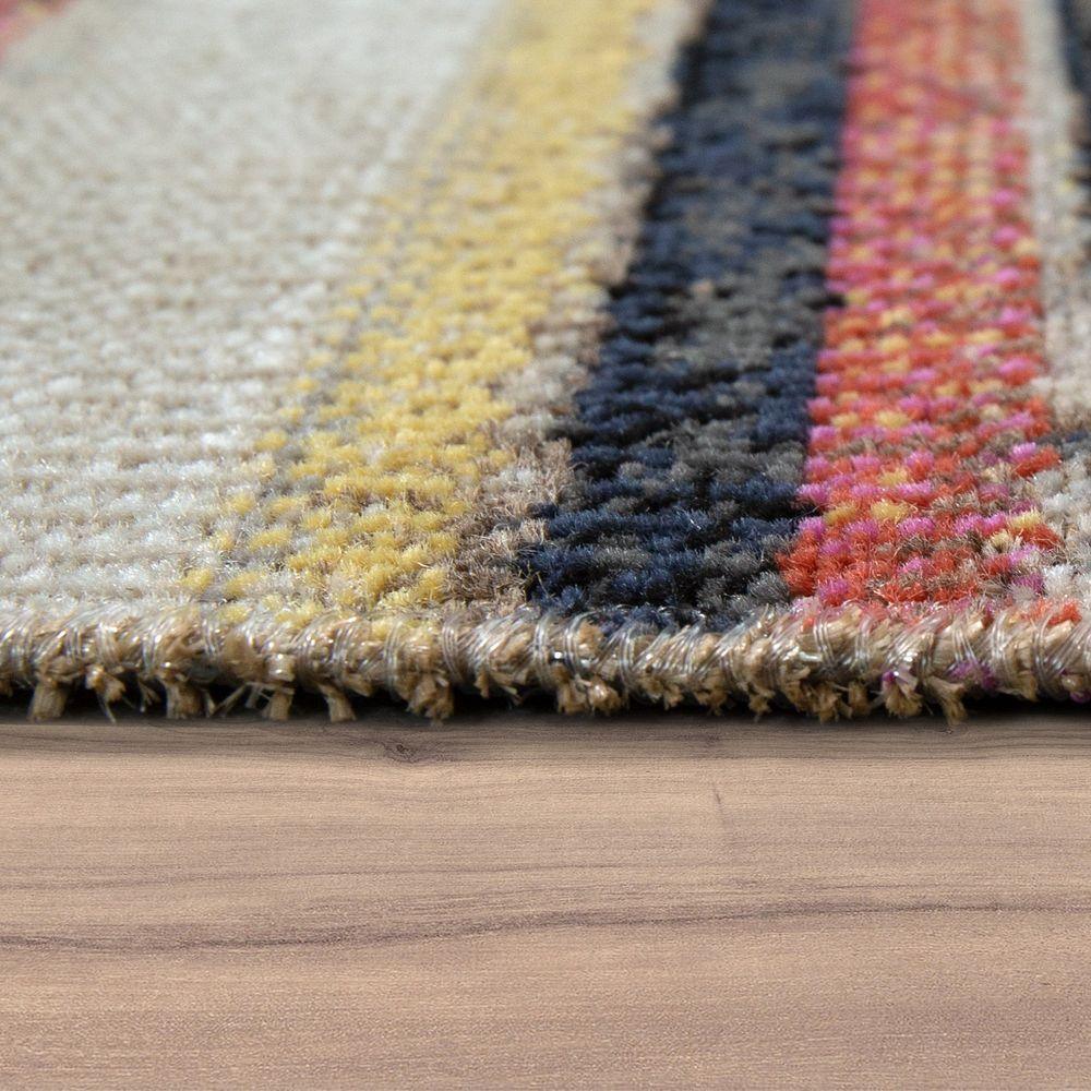 Indoor & Outdoor Rug Ethnic Cream Red Yellow
