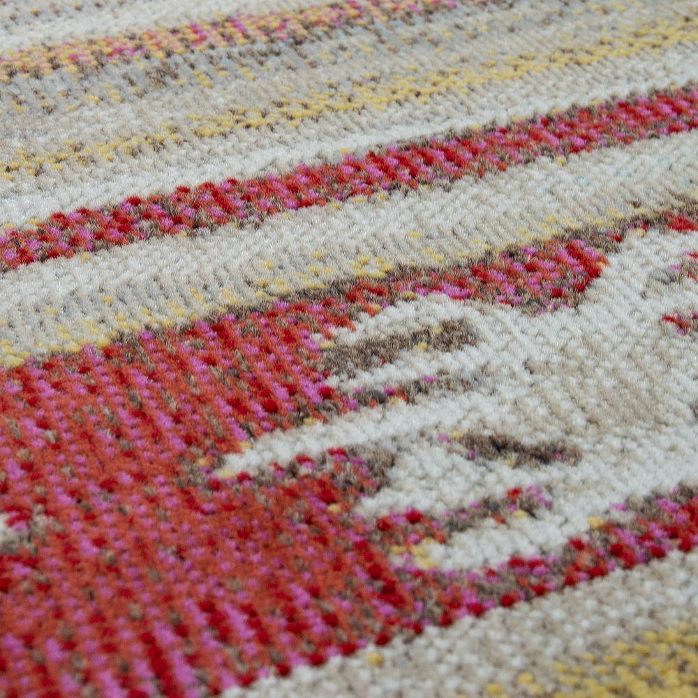 Indoor & Outdoor Rug Ethnic Cream Red Yellow