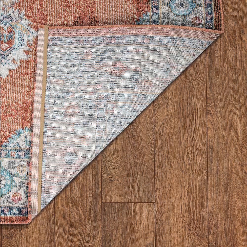 Indoor & Outdoor Rug For Patio, Oriental Pattern In Red