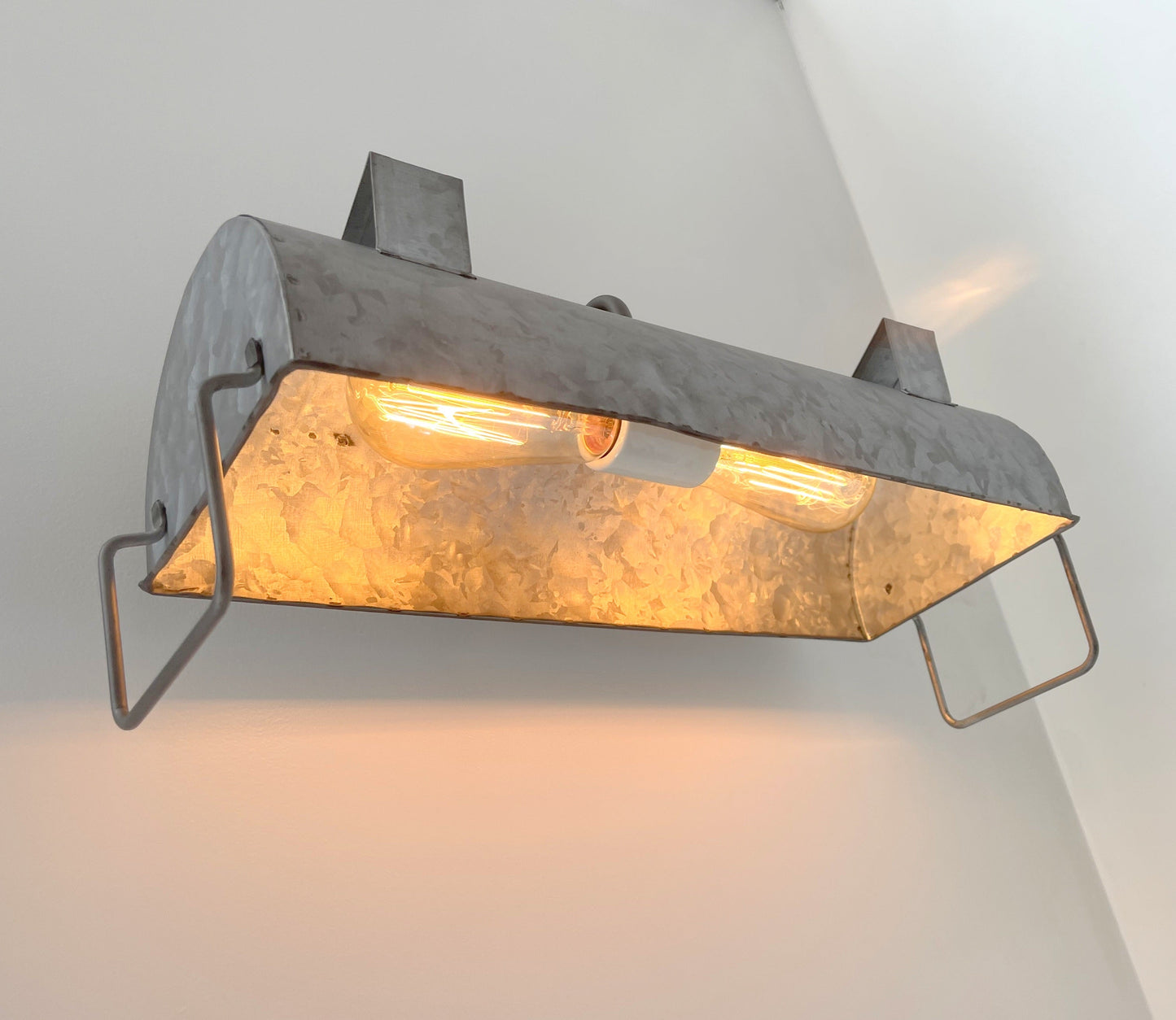 Industrial Galvanized Farmhouse Vanity Light