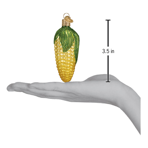 Ear Of Corn Glass Ornament