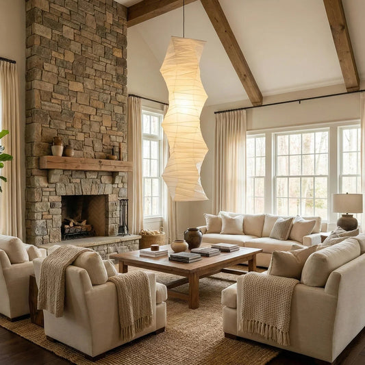 Akari Irregularly Twisted 33N Pendant Light