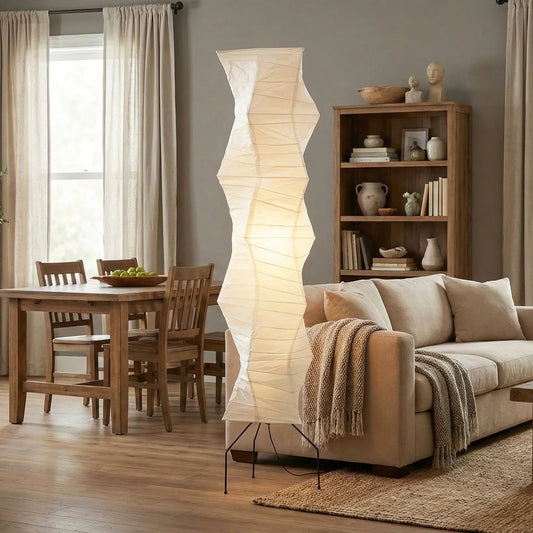 Akari Irregularly Twisted UF4-33N Floor Lamp
