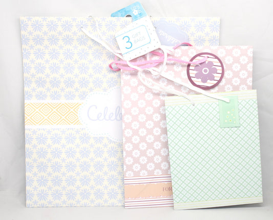 3 Piece Value Celebration Gift Bag Set