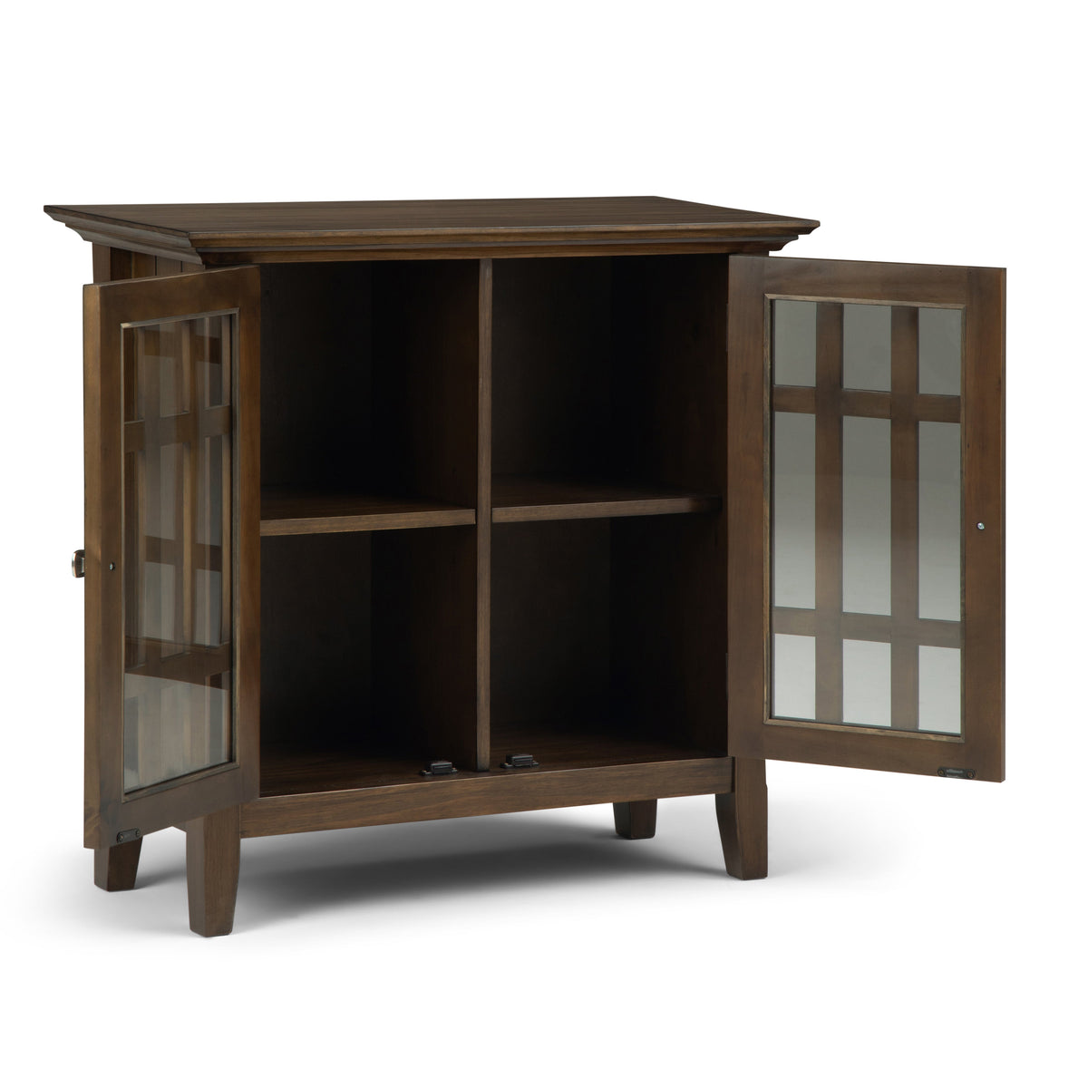 Bedford 32 Inch Wide Solid Wood Low Storage Media Cabinet