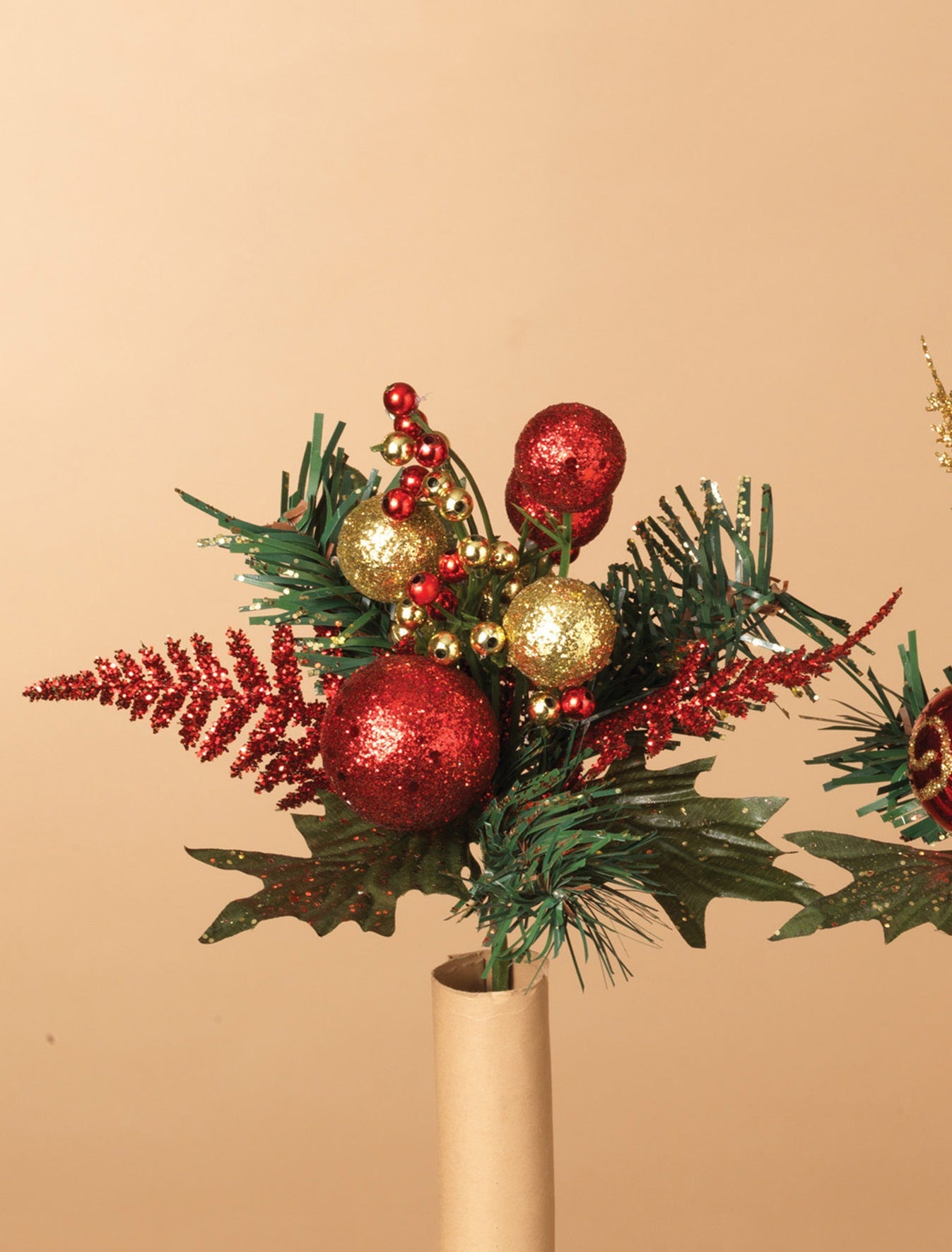 Holiday Sparkle Pick - 7 Inch - Swirl Balls