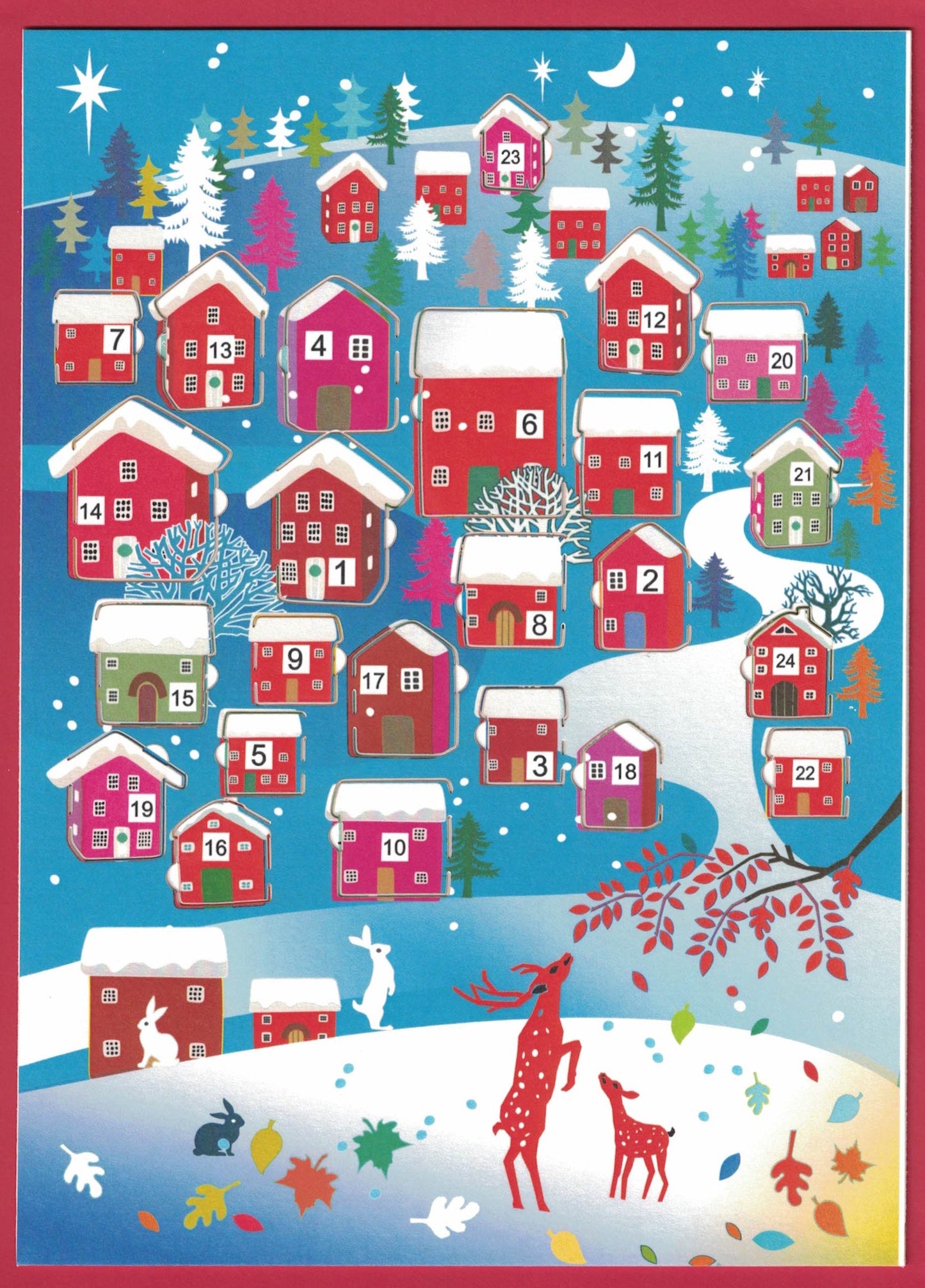 Christmas House Advent Calendar with Envelope