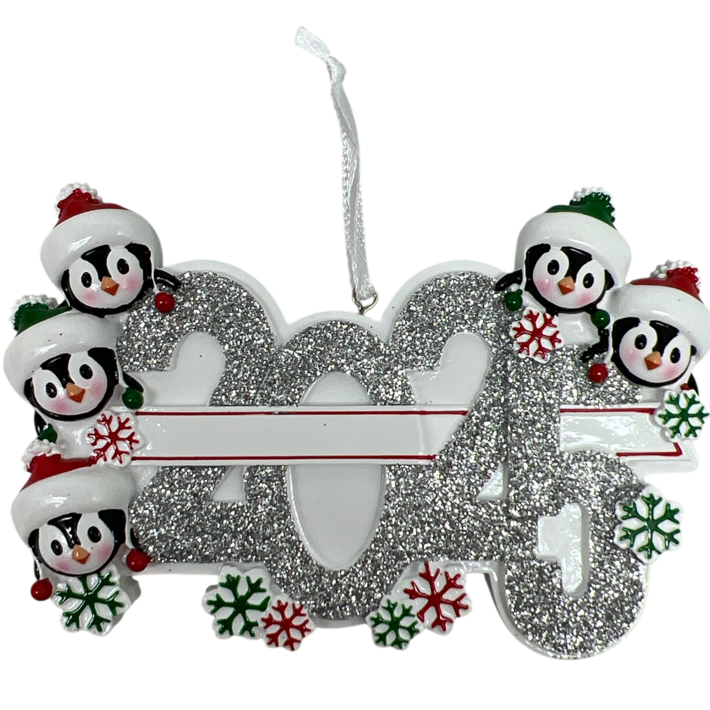 2025 Penguin Family of 5 Ornament