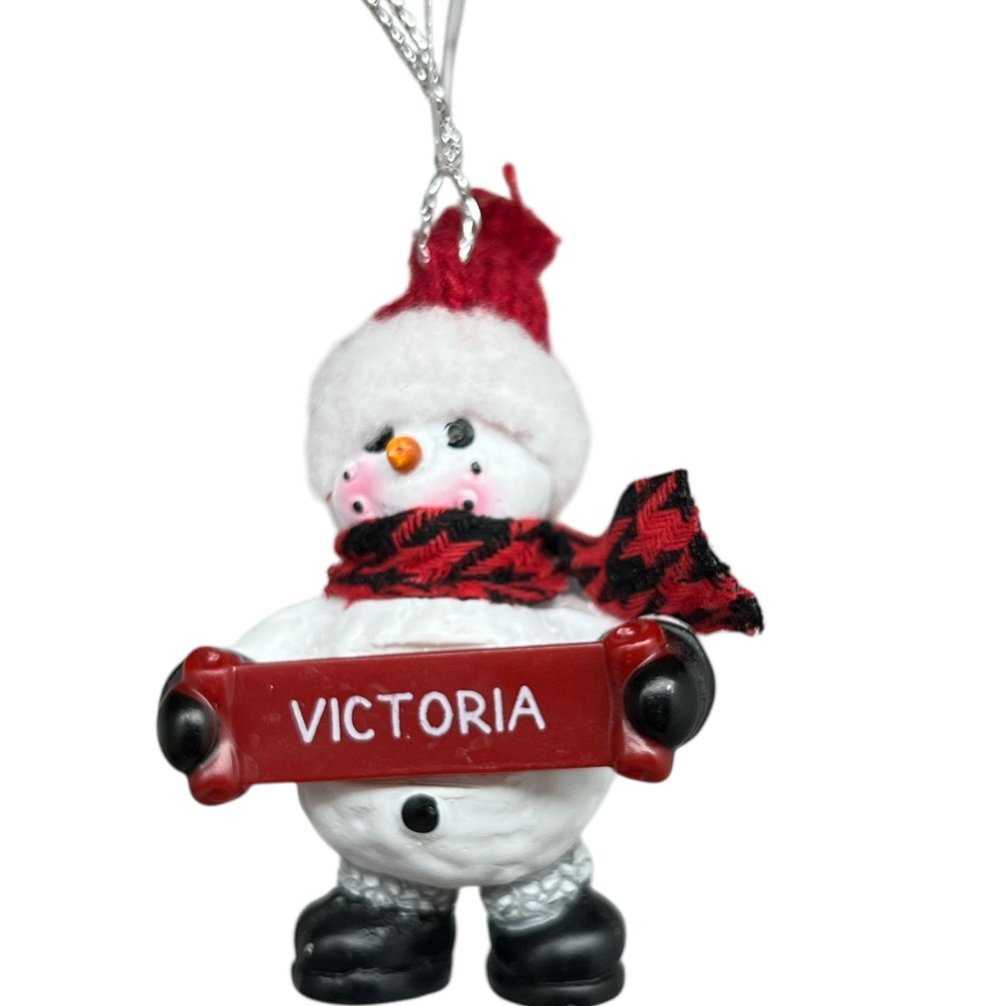 Cozy Snowman Ornament (Letters S - Z) -