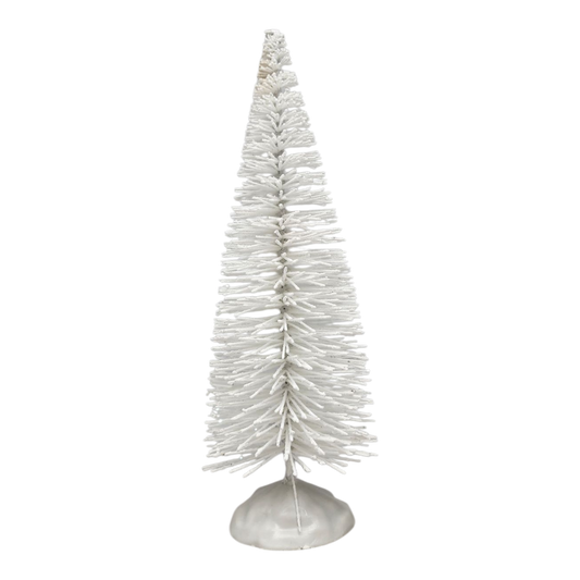 Radiant 9" White Bottle Brush Tree