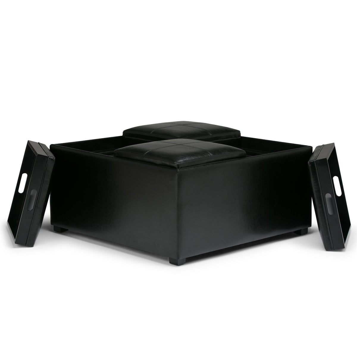 Avalon Square Coffee Table Storage Ottoman