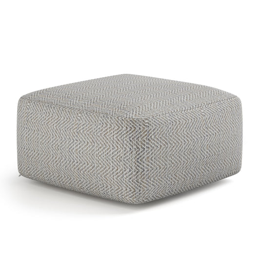 Nate Square Pouf - Patterned