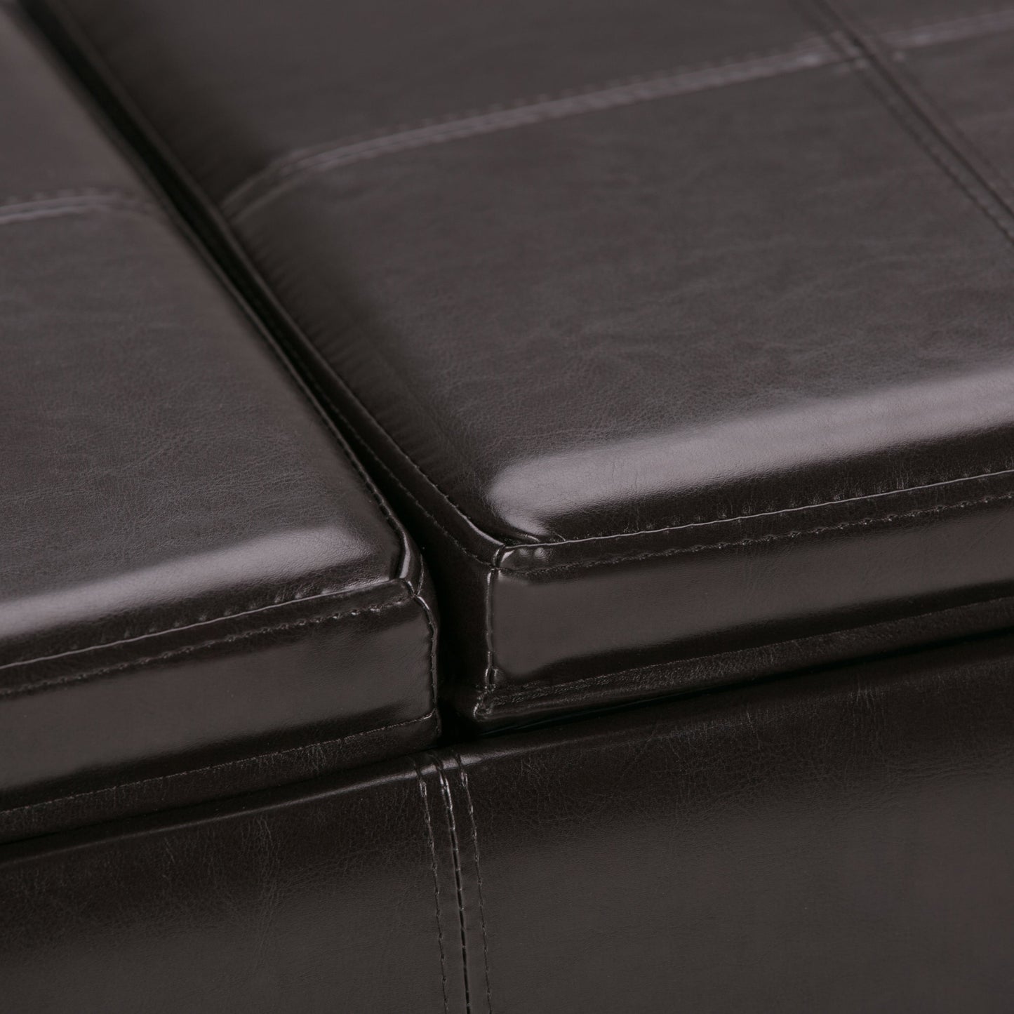 Avalon 42 Inch Wide Storage Ottoman in Tanners