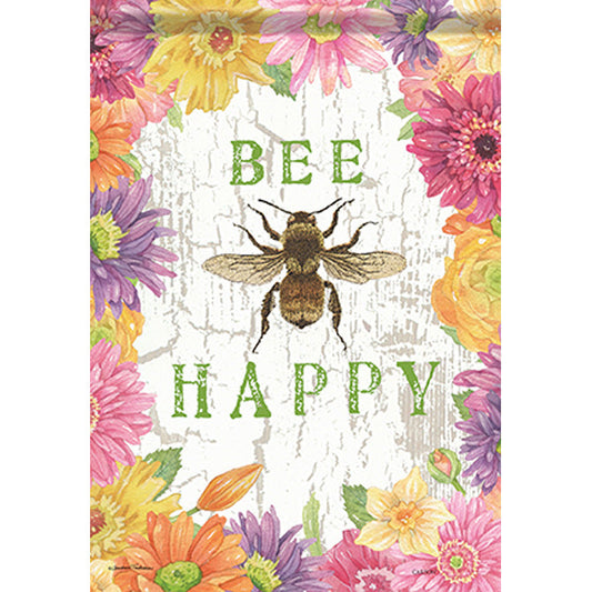 Bee Floral Large Flag - 28" x 40"