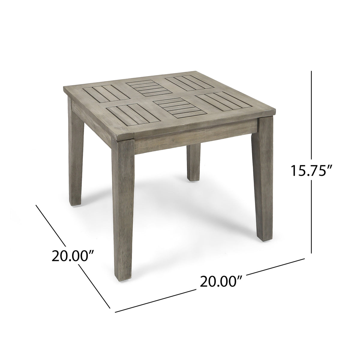Hampton Outdoor Acacia Wood Side Table