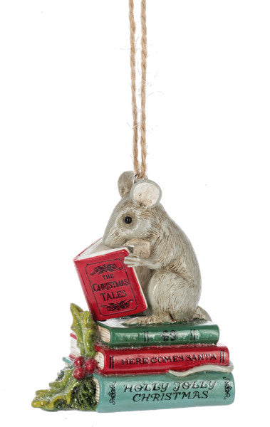 Mouse Storybook Ornament – Holiday Tales