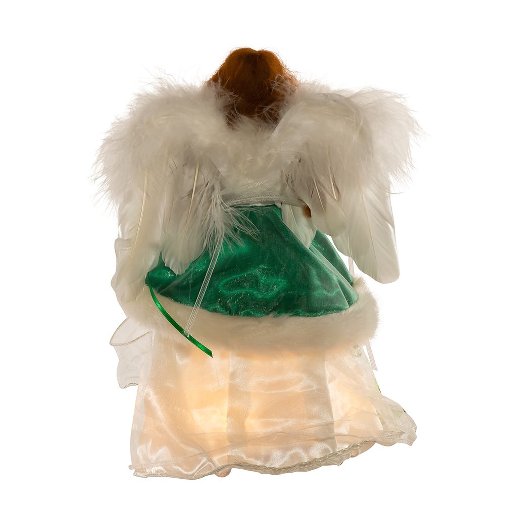 Irish Angel Lighted Treetop - 12 Inch