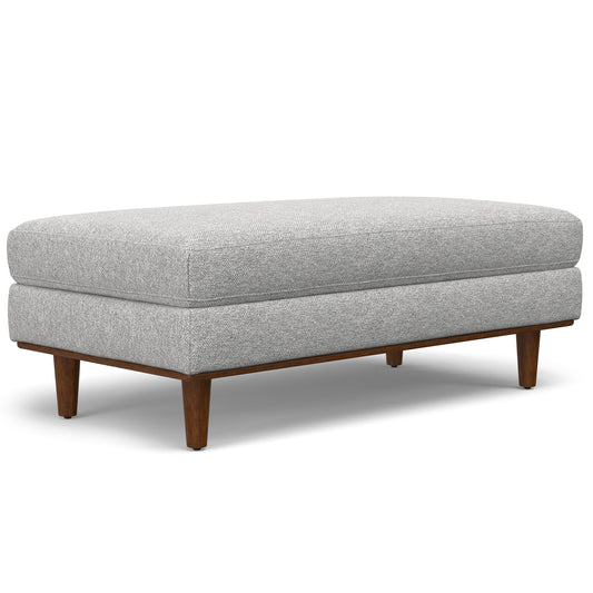 Morrison Large Rectangular Ottoman in Mist