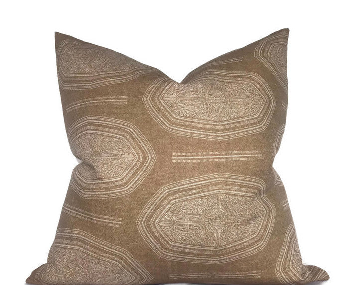 Kamba Pillow Cover in Sand, Susan Connor Textiles