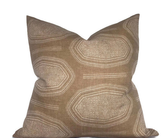 Kamba Pillow Cover in Sand, Susan Connor Textiles